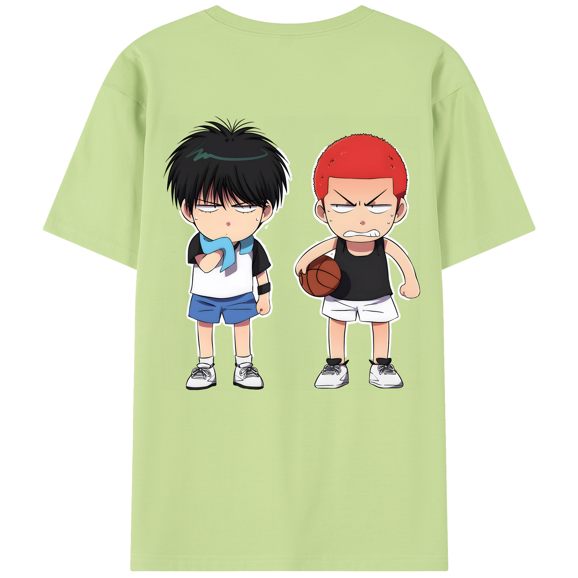 SLAM DUNK／スラムダンク 綿100％半袖Tシャツ（背面プリント）